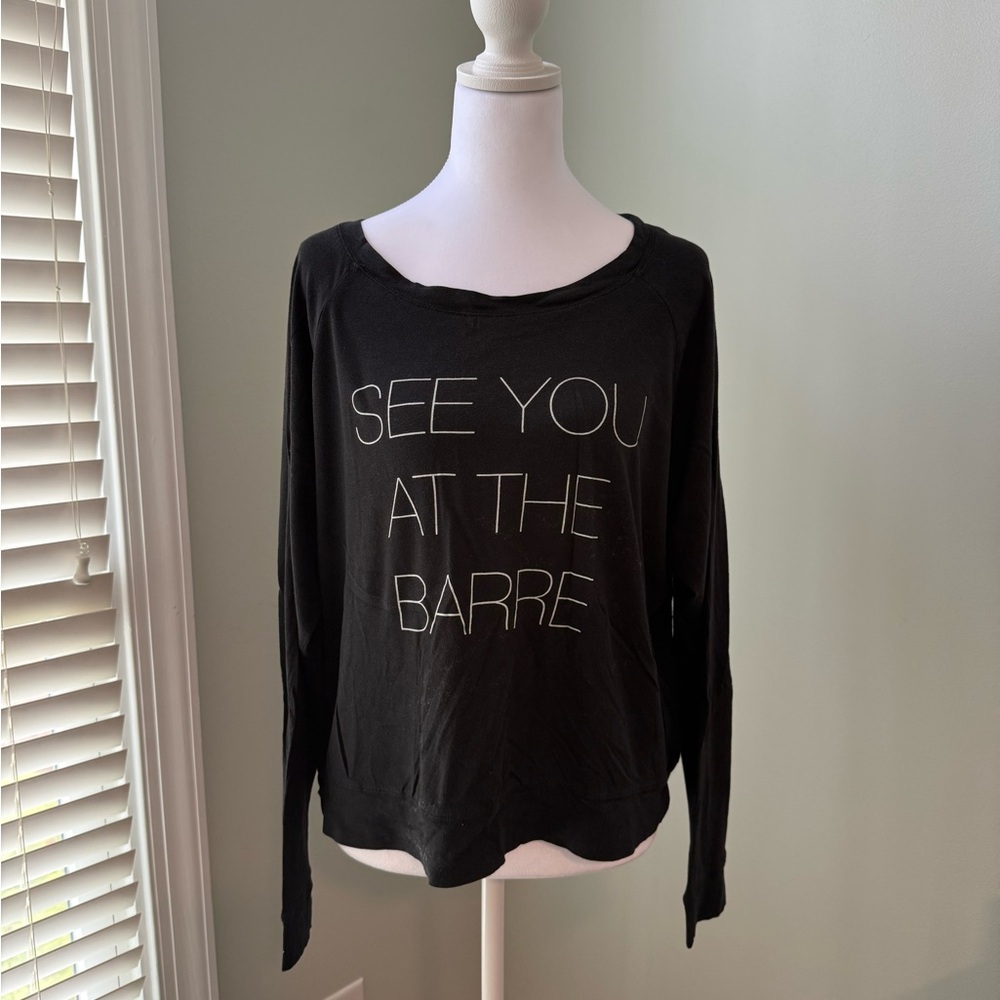 Emi Jay Black Top with Red Heart Detail